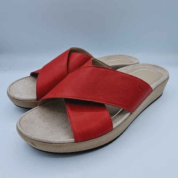 Vionic Hayden Cherry Platform Slide Comfort Sandals - Picture 4 of 12